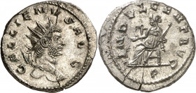(263-264 d.C.). Galieno. Antoniniano. (Spink 10230) (S. 326) (RIC. 205). Leve grieta. 4,48 g. (S/C-).