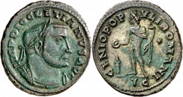 (303-305 d.C.). Diocleciano. Lugdunum. Follis. (Spink 12770) (Co. 119) (RIC. 175a). 9,04 g. MBC+.