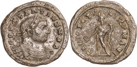 (300 d.C.). Constancio I, Cloro. Londinium. Follis. (Spink 14034 var) (Co. 72 var) (RIC. 16). 9,46 g. MBC+.