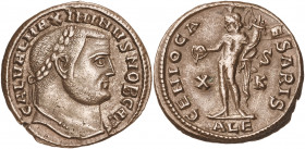 (308 d.C.). Maximino II, Daza. Alejandría. Follis. (Spink 14729) (Co. 40) (RIC. 78). 7,08 g. MBC+.