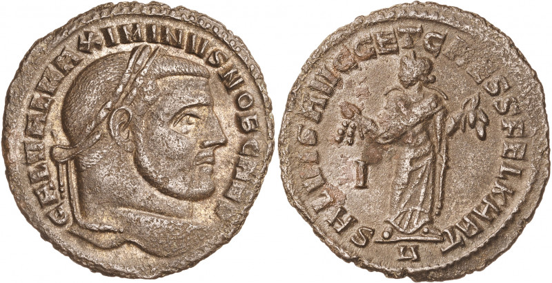 (305-306 d.C.). Maximino II, Daza. Cartago. Follis. (Spink 14763) (Co. 150) (RIC...