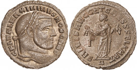 (305-306 d.C.). Maximino II, Daza. Cartago. Follis. (Spink 14763) (Co. 150) (RIC. 40b). 6,57 g. MBC+.