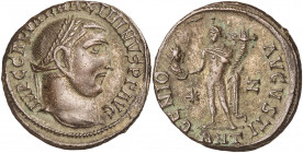 (312 d.C.). Maximino II, Daza. Antioquía. Follis. (Spink 14840) (Co. 21) (RIC. 164b). 4,88 g. EBC-.