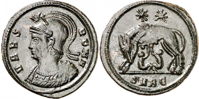 (330-333 d.C.). Constantino I. Heraclea. AE 19. (Spink 16517) (Co. 17) (RIC. 114...