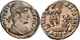 (348-349 d.C.). Constante. Siscia. AE 19. (Spink 18730) (Co. 10) (RIC. 244). 2,29 g. EBC.