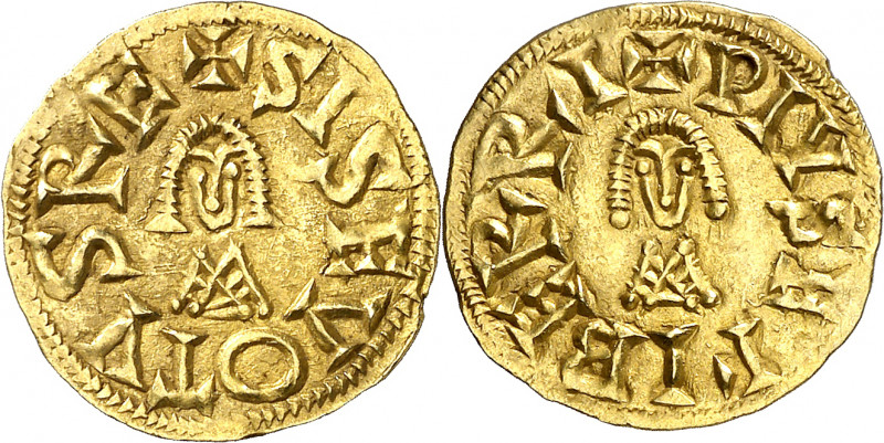 Sisebuto (612-621). Iliberri (Granada). Triente. (CNV. 217.9 var) (R.Pliego 272h...