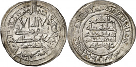 Califato. AH 394. Hixem II. Al Andalus. Dirhem. (V. 580) (Fro. 12). Ex Áureo 08/05/2001, nº 4447. 3,32 g. EBC-.