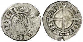 Comtat de Provença. Ramon Berenguer V (1209-1245). Marsella. Òbol marsellès. (Cru.V.S. 179) (Cru.Occitània 105) (Cru.C.G. 2035). Rara. 0,48 g. MBC-....