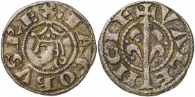 Jaume I (1213-1276). València. Diner. (Cru.V.S. 316) (Cru.C.G. 2130). Tercera emisión. 0,95 g. MBC.