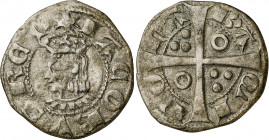 Jaume II (1291-1327). Barcelona. Diner. (Cru.V.S. 346.1) (Cru.C.G. 2161a). 0,96 g. MBC-.