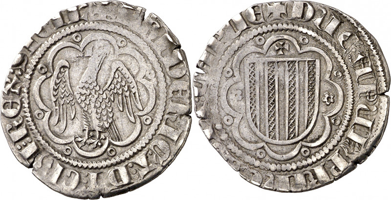 Frederic III de Sicília (1296-1337). Sicília. Pirral. (Cru.V.S. 566) (Cru.C.G. 2...