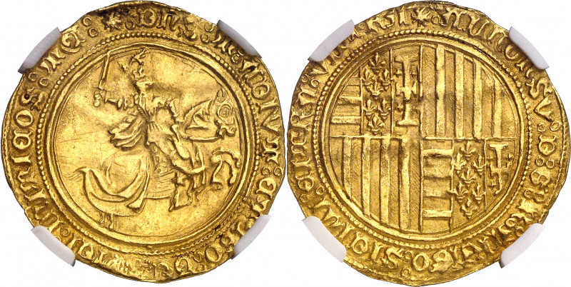 Alfons IV (1416-1458). Nàpols. Alfonsí d'or. (Cru.V.S. 883) (Cru.C.G. 2928) (MIR...