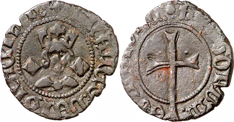 Joan II (1458-1479). Mallorca. Dobler. (Cru.V.S. 956, mismo ejemplar) (Cru.C.G. ...
