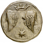 Olot. Pellofa. (Cru.L. 1897). Ex Colección Ègara 09/02/2017, nº 578. Latón. 0,40 g. MBC+.