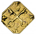 Vic. La Seu. Pellofa. (Cru.L. 2274 var). Valor: 2. Puntas recortadas. Latón. 0,20 g. MBC+.