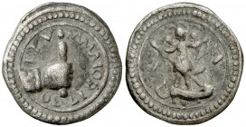 1739. Llucmajor. Plom. (Cru.L. 2408). Ex Áureo & Calicó 25/05/2011, nº 2510. Escaso. 2,59 g. MBC-.
