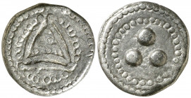 Palma. Sant Nicolau. Plom. (Cru.L. 2425). Ex Áureo & Calicó 16/12/2015, nº 1238. Escaso. 2,37 g. MBC.