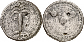 Porreres. Plom. (Cru.L. 2446). Pequeña perforación. 8,95 g. MBC-.