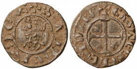 Sancho IV (1284-1295). Burgos. Meaja coronada. (AB. 308, como seisen). Escasa. 0,87 g. MBC.