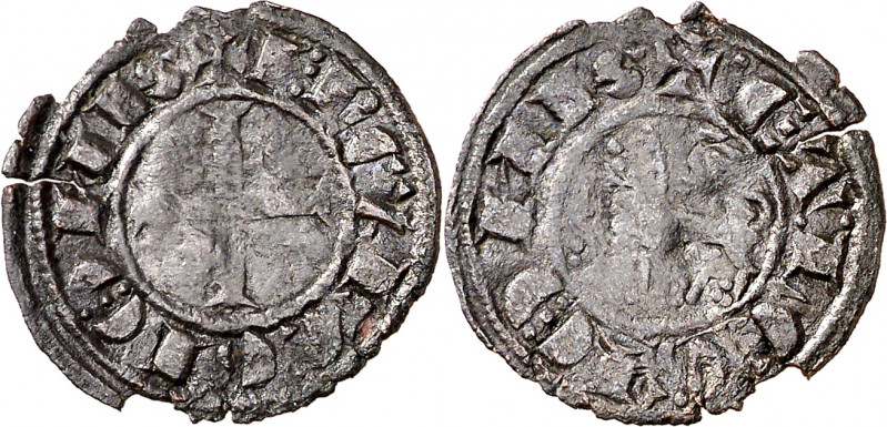 Infante Juan de Castilla (1295-1300). ¿León?. Dinero o meaja. (AB. falta) (M.M.I...
