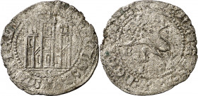 Enrique II (1368-1379). Burgos. Seisén. (AB. 590, como cinquén y de Enrique III) (Imperatrix E2:7.7). Escasa. 1,66 g. MBC-.
