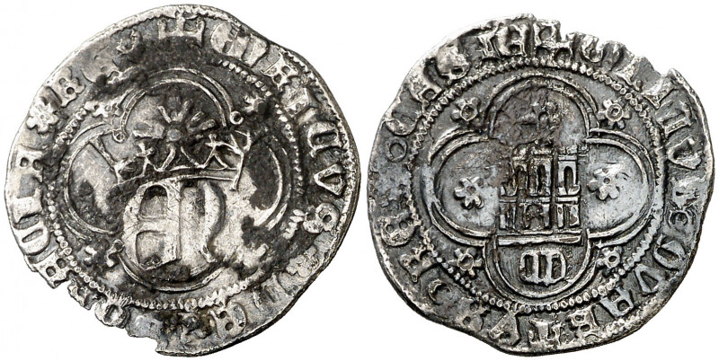 Enrique IV (1454-1474). Segovia. Medio real. (AB. 698.2 var) (Imperatrix E4:10.5...