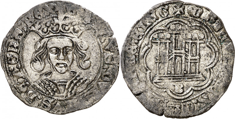 Enrique IV (1454-1474). Burgos. Cuartillo. (AB. 739). Atractiva. 3,12 g. MBC+.