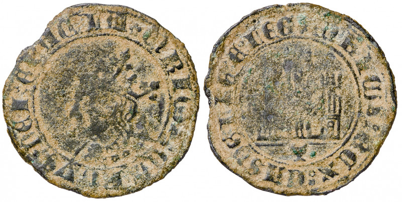 Enrique IV (1454-1474). Cuenca. Dinero. (AB 785, como medio cuartillo) (Imperatr...