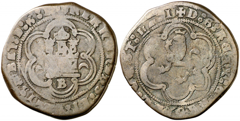 Reyes Católicos. Burgos. 4 maravedís. (AC. 120) 9,28 g MBC-.