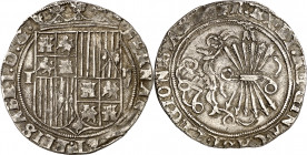 Reyes Católicos. Toledo. M. 2 reales. (AC. 531). 6,74 g. MBC+.