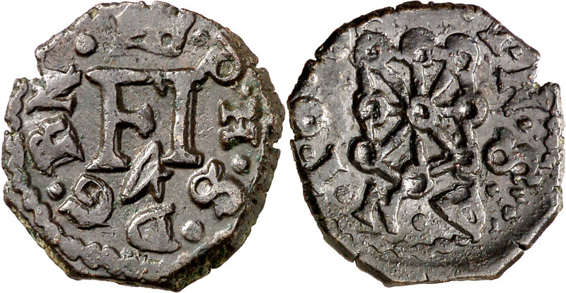 168 (sic). Felipe III. Pamplona. 4 cornados. (AC. 62). Ex Áureo 08/05/2001, nº 4...