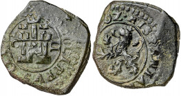 1602. Felipe III. Cuenca. 2 maravedís. (AC. 155). 1,78 g. MBC.