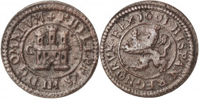 1601. Felipe III. Segovia. C. 2 maravedís. (AC. 182). 2,85 g. MBC.