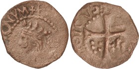s/d. Felipe IV. Mallorca. 1 dobler. (AC. 32) (Cru.C.G. 4432 var). 1,52 g. MBC-.