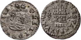 1662. Felipe IV. Trujillo. M. 4 maravedís. (AC. 280). Restos del plateado original. Ex Áureo 19/06/2001, nº 2231. 1 g. MBC+.