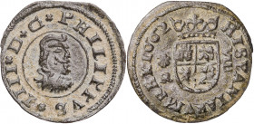 1662. Felipe IV. Coruña. R. 8 maravedís. (AC. 316). Ex Áureo 26/01/2000, nº 837. 2,29 g. MBC+.