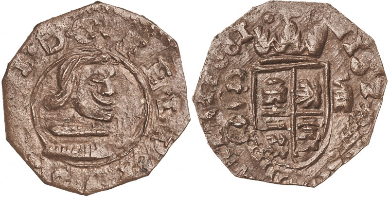 1661. Felipe IV. Cuenca. 8 maravedís. (Barrera falta) (J.S. pág. 406). Falsa de ...