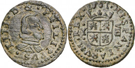1661. Felipe IV. MD (Madrid). Y. 8 maravedís. (AC. 358). Ex Áureo 26/01/2000, nº 843. 2,04 g. MBC+.