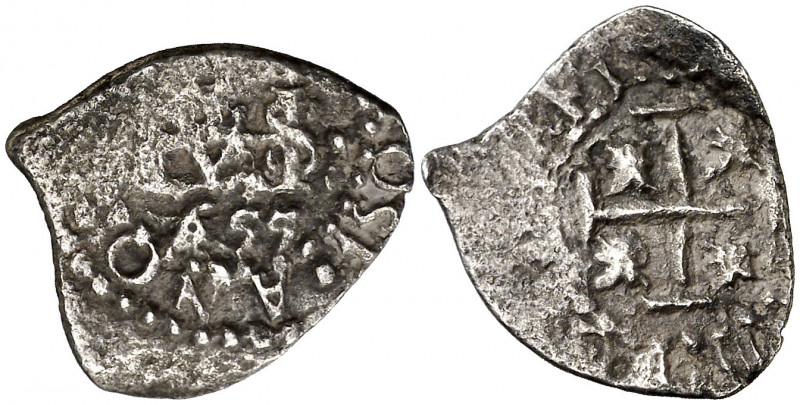 1655. Felipe IV. Potosí. 1/2 real. (AC. 587). Rara. 1,44 g. MBC-.
