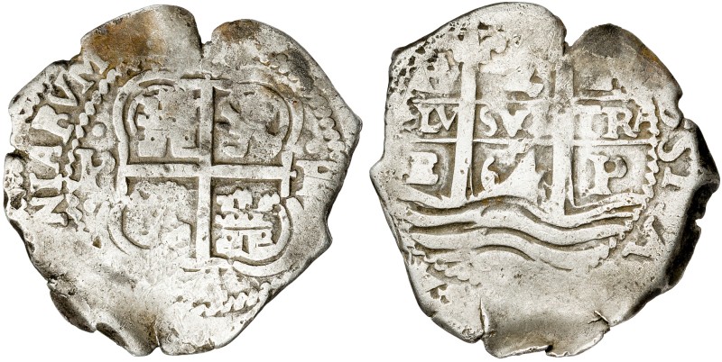 1664. Felipe IV. Potosí. E. 2 reales. (AC. 932). Triple fecha, dos parciales. 5,...