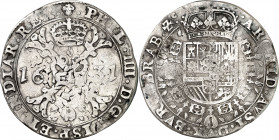 1631. Felipe IV. Bruselas. 1 patagón. (Vti. 1004) (Vanhoudt 645.BS). 27,30 g. MBC-.