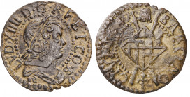 1647. Guerra dels Segadors. Barcelona. 1 sisè. (AC. 51) (Cru.C.G. 4553c). Lluís XIV. Atractiva. Ex Áureo 16/12/1998, nº 1373. 3,31 g. MBC+.