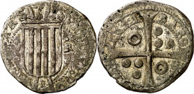 1641. Guerra dels Segadors. Barcelona. 5 rals. (AC. 67) (Cru.C.G. 4521a). Felipe IV. Rara. 13,12 g. MBC-.