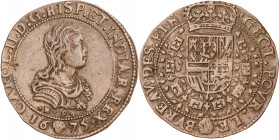 1675. Carlos II. Bruselas. Jetón. (Dugniolle 4349). 6,02 g. MBC-.