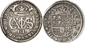1711. Carlos III, Pretendiente. Barcelona. 2 reales. (AC. 32). Ex Áureo 16/12/1999, nº 2591. 4,87 g. MBC+.