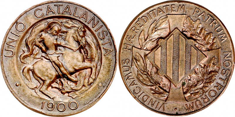 1900. Unió Catalanista. Barcelona. Vallmitjana. 10 céntimos. (AC. 133). Golpecit...