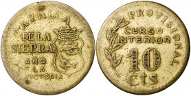 Cazalla de la Sierra (Sevilla). 10 céntimos. (AC. 43). 3,52 g. MBC-.