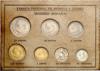 1965. Franco. Expositor de la FNMT con las diferentes emisiones de este año. Raro. S/C.