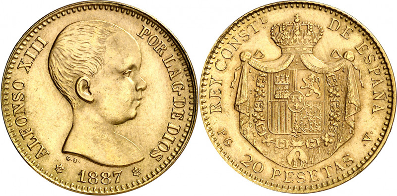 1887*1962. Franco. PGV. 20 pesetas. (AC. 171). 6,45 g. S/C-.