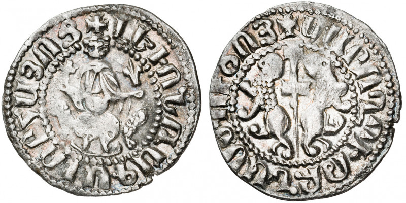 Armenia. Levon I (1199-1219). 1 tram. (Nec. 408). AG. 2,84 g. MBC+.